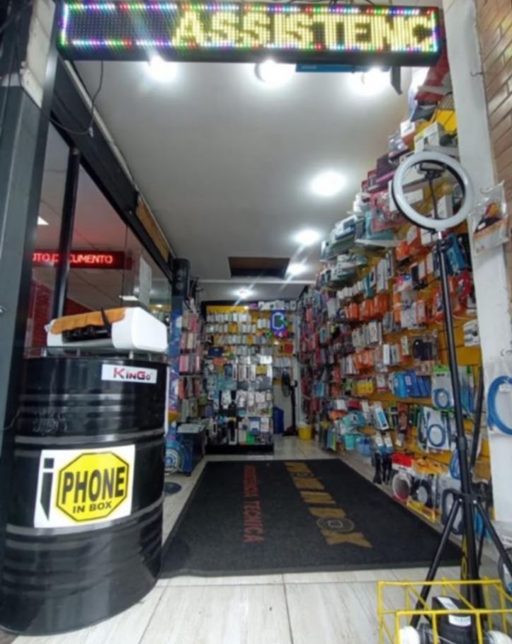 Estrutura da loja depois de concluída e organizada